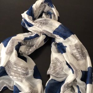 Dr. Who sheer tardis scarf. Lightweight and soft.